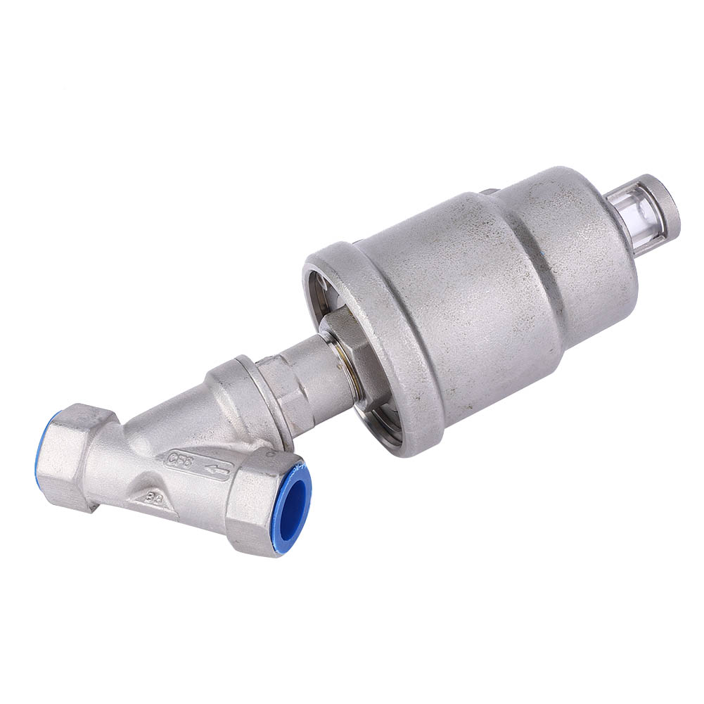 Schrägsitzventil, Pneumatisch Betätigt, Innengewinde, Edelstahl, Pneumatisches Dampfventil 1/2 Zoll Dn15