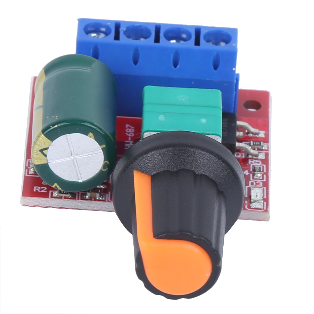 2 Stück Drehzahlregler Pwm Mini-gleichstrommotor 4,5 V–28 V, Einstellbarer Treiberschalter, Led-modul, 5 A
