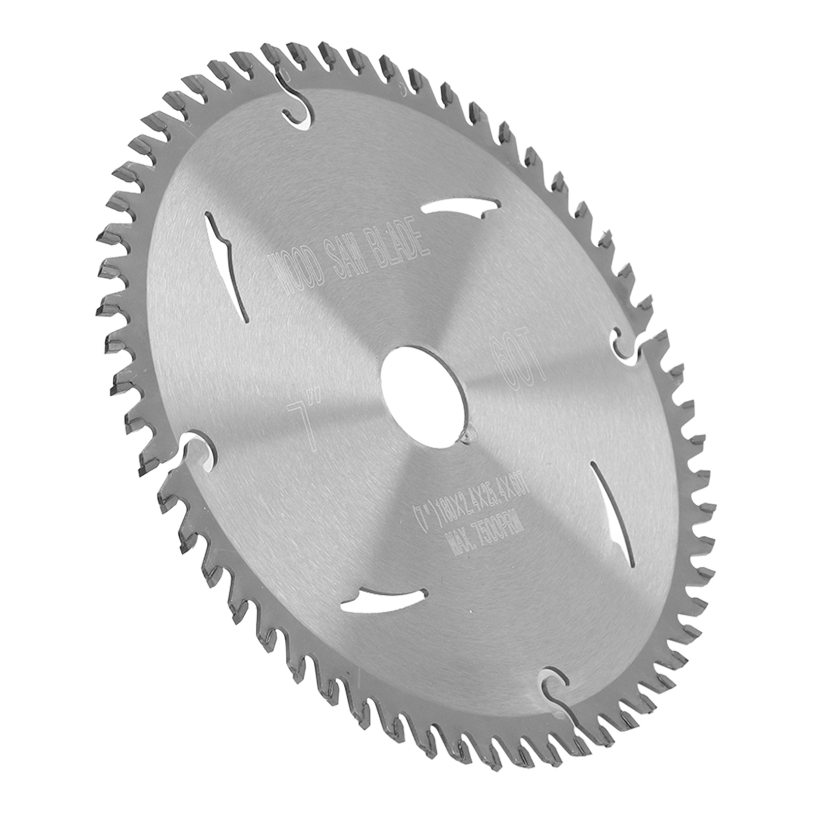 Kreissägeblatt Aus Hartmetall, 7x60t, Trennscheibe Für Holzbearbeitung, Silber