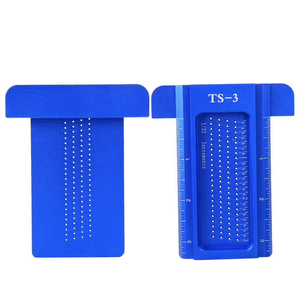 Ts-3 Lineal Aus Aluminiumlegierung, Messwerkzeug Für Holzbearbeitung, Mini-anreißnadel, Zubehör, Blau
