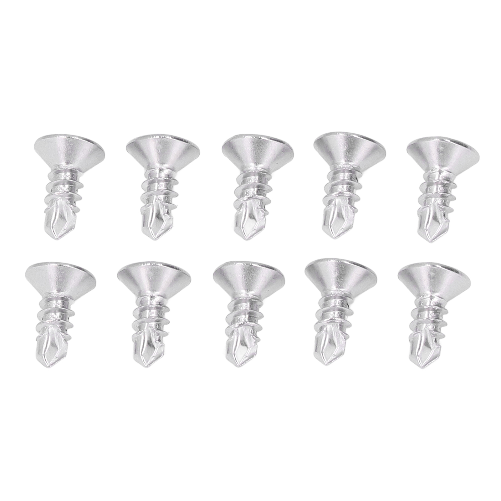 200 Stück Kreuzschlitz-senkkopfschrauben, Selbstbohrend, Edelstahl 410, Nennweite 13 Mm, M4,8-16