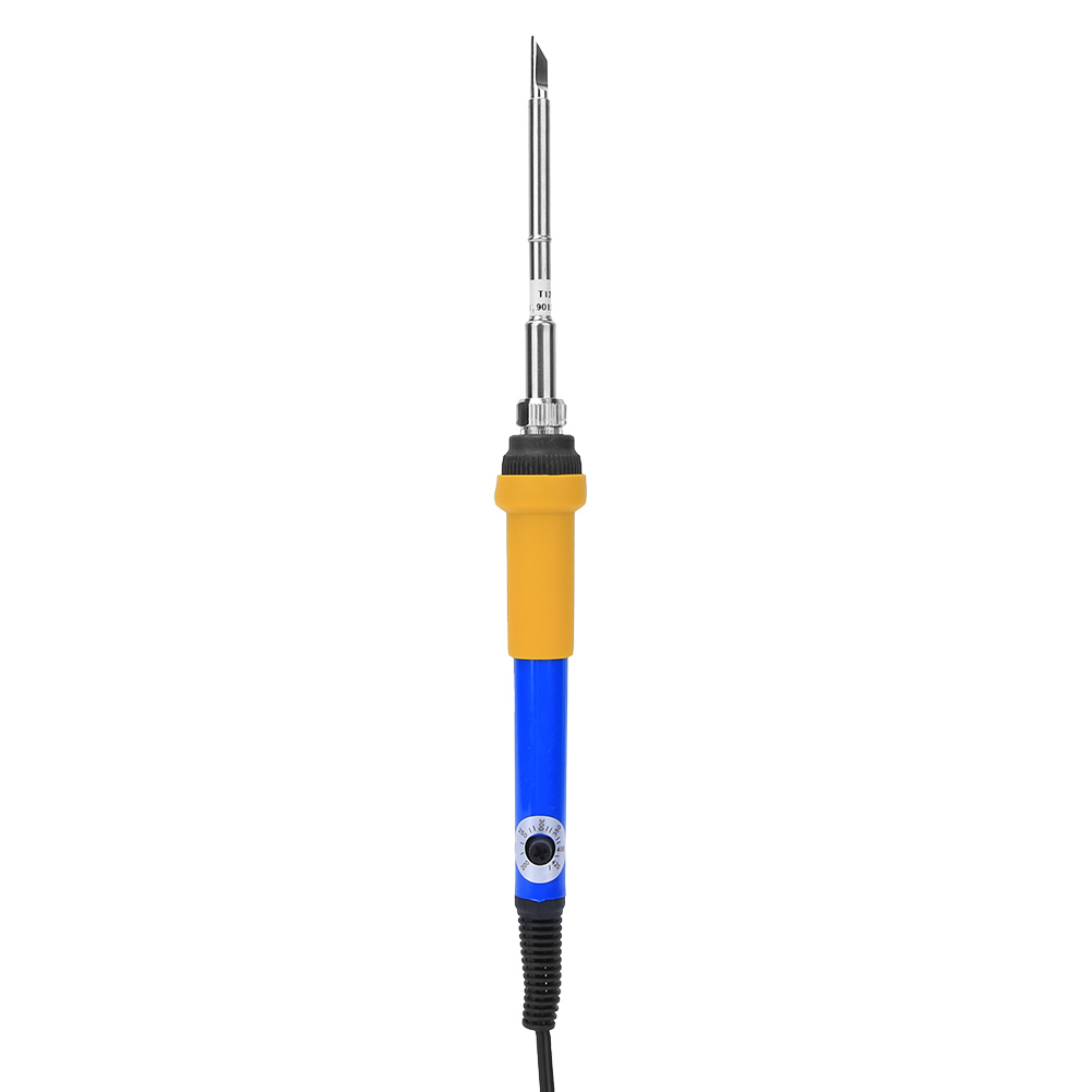 Elektrischer Lötkolben Mit Einstellbarer Temperatur, Schnellheizfunktion, Diy-sets, 200-400℃, Dc 12-24 V (blau/gelb)