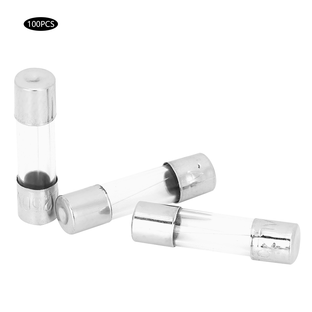 100 Stück 250v Schnellsicherungen Aus Glasrohr, Zubehör Für Den Schutz Von Stromkreisen, 5 X 20 Mm, 5a
