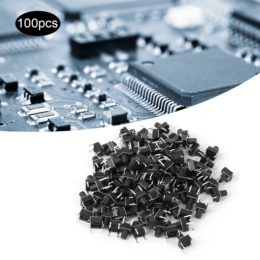 100 Stück Mini-mikro-taster (6 X 6 X 8 Mm) – Taktile Drucktaster