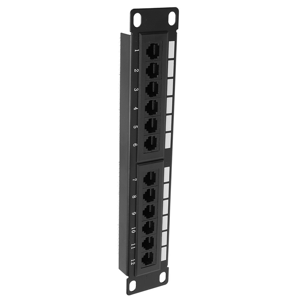 Utp 12-port-kabelrack Cat6 Rj45 Ethernet-netzwerk-patchpanel Ohne Halterung