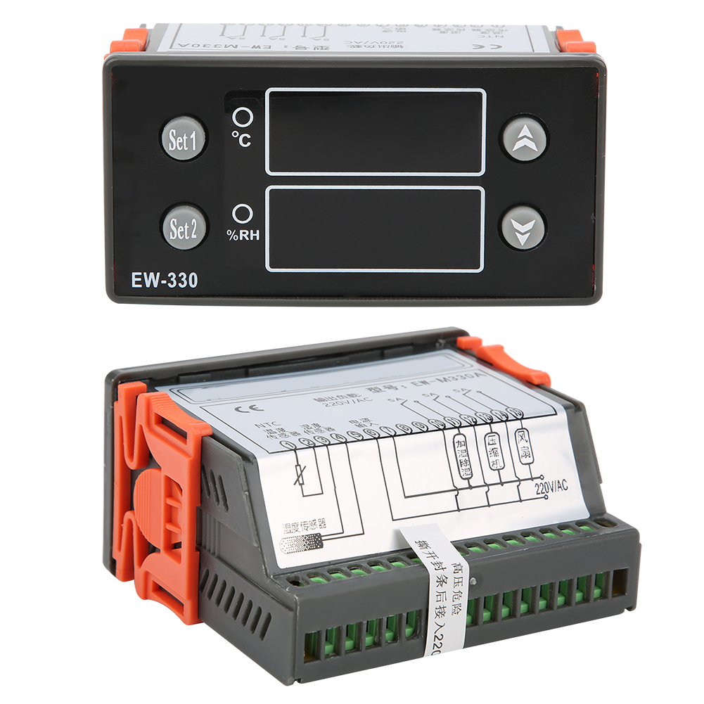 Ew‑m330a Ac220v Dual-led-temperatur- Und Feuchtigkeitsregler Mit Digitalem Thermostat