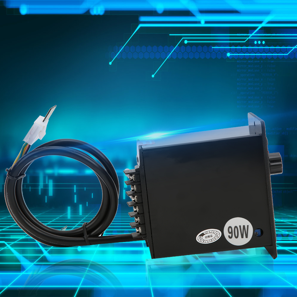 Berm Motordrehzahlregler Mit Potentiometer, Gewindeknopf, 3,96-mm-schnittstelle, Ac 220 V, 50/60 Hz, 90 W