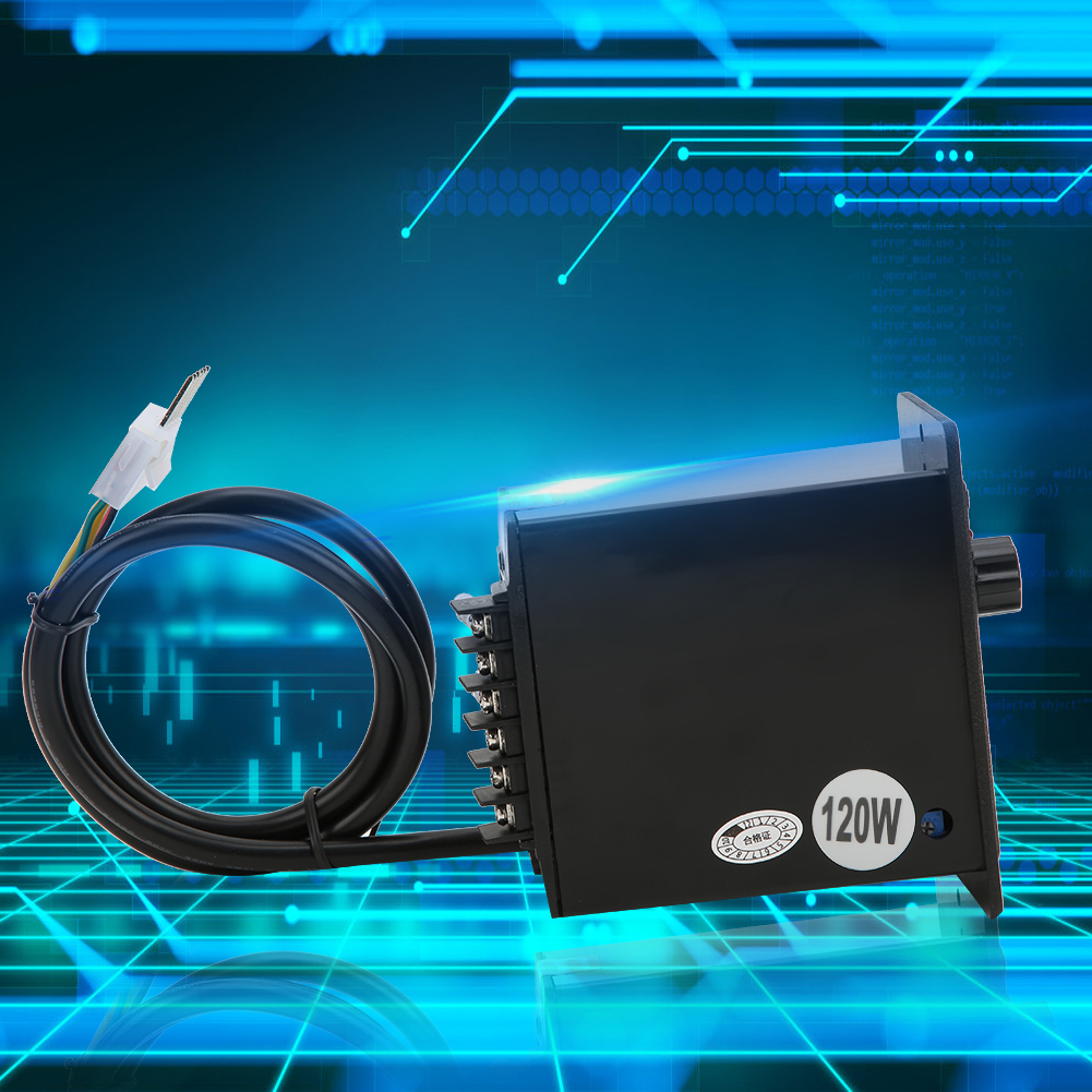 Berm Motordrehzahlregler Mit Potentiometer, Gewindeknopf, 3,96-mm-schnittstelle, Ac 220 V, 50/60 Hz, 120 W