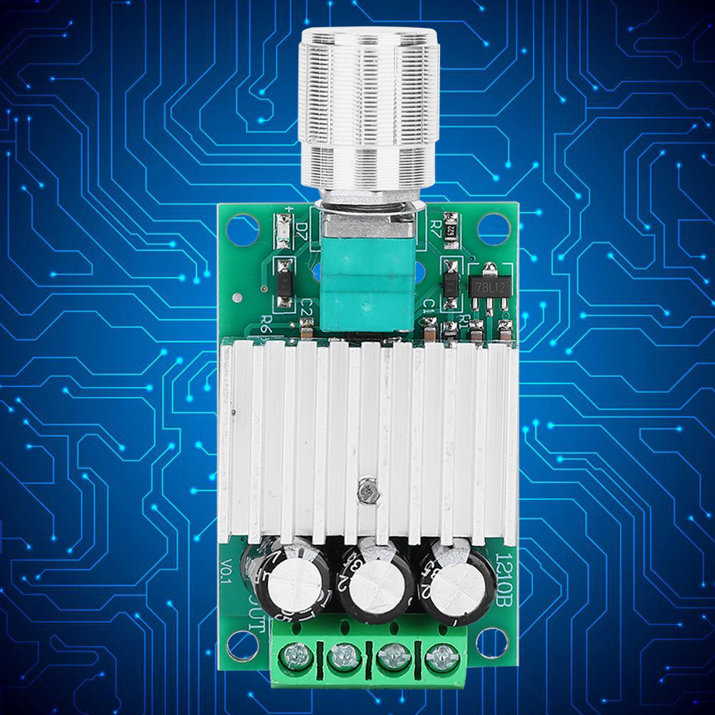 12v/24v/10a Hochleistungs-pwm-gleichstrommotor-drehzahlregler Mit Temperaturdimmschalter