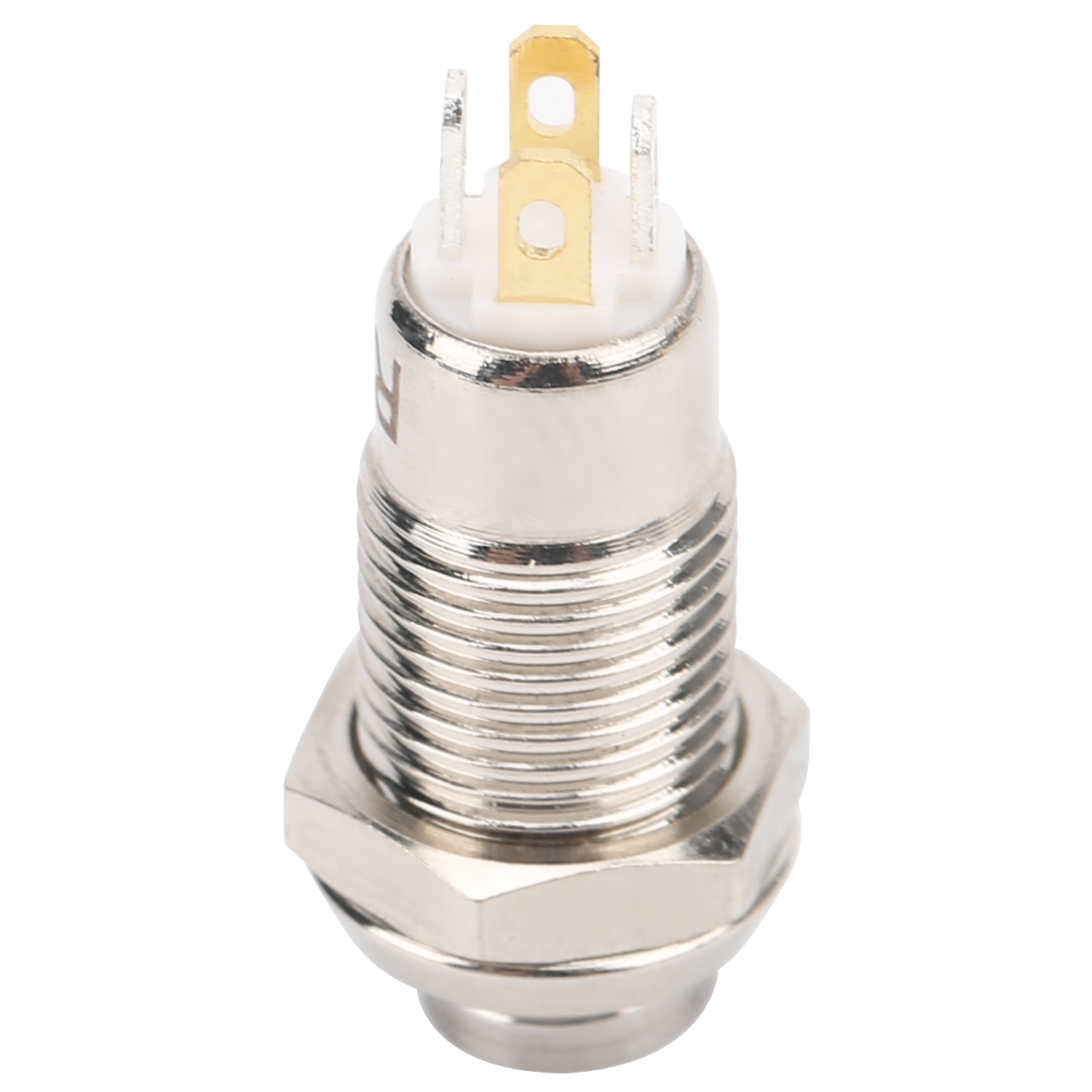 8-mm-momentan-drucktaster, Wasserdichter Drucktaster-startschalter Mit Leuchte, 3v, Gelb