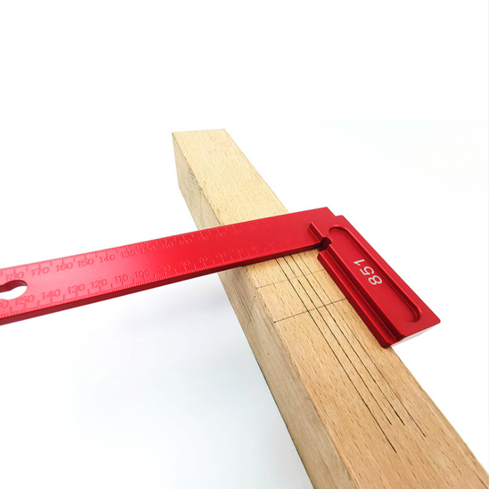 200 Mm 90 Grad Rechtwinkliger Holzbearbeitungs-lineal Aus Aluminiumlegierung, Anreißwerkzeug