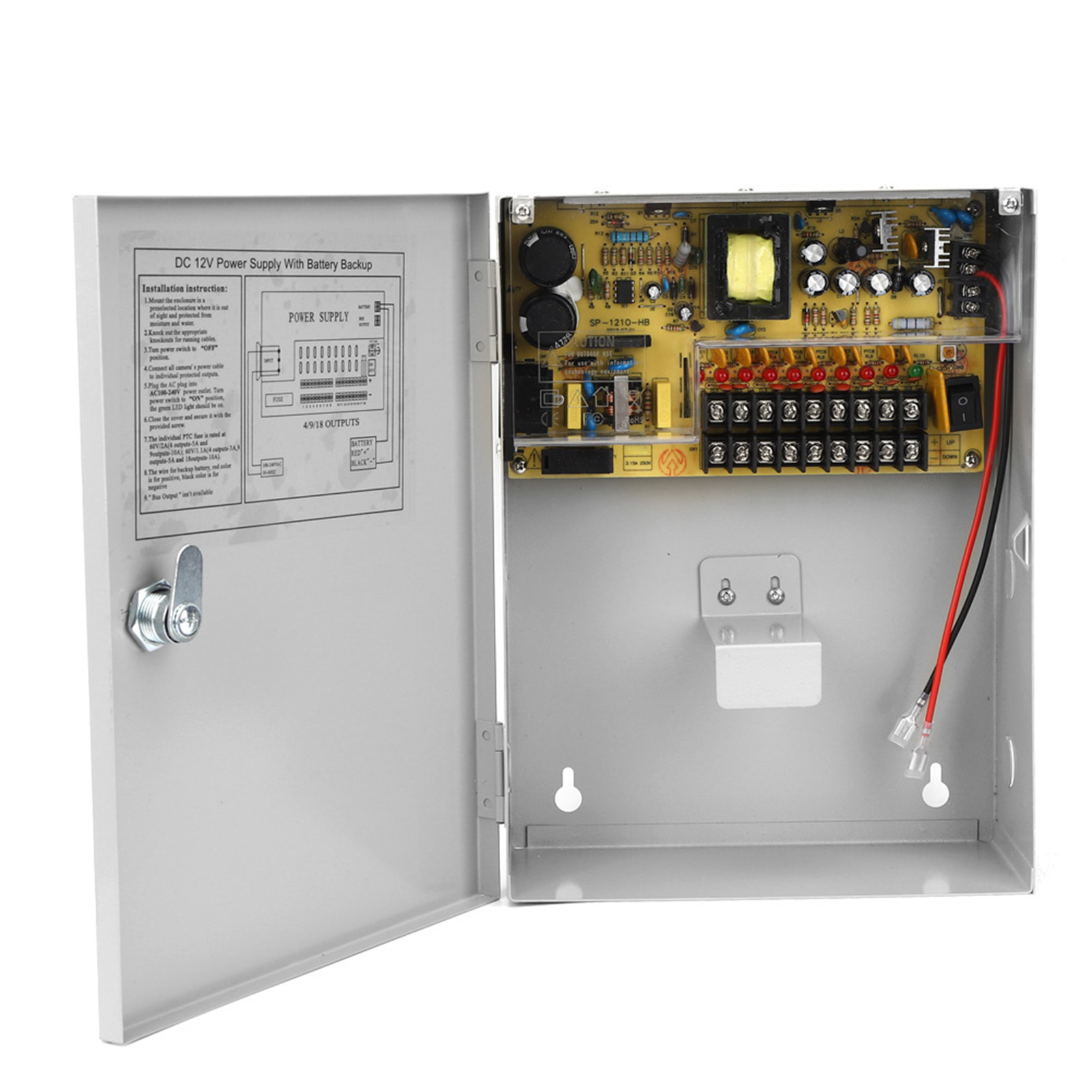 Stromversorgungsbox Für Zutrittskontrollsysteme, Usv Pwm 12v 10a Mit Verzögerter Abschaltfunktion