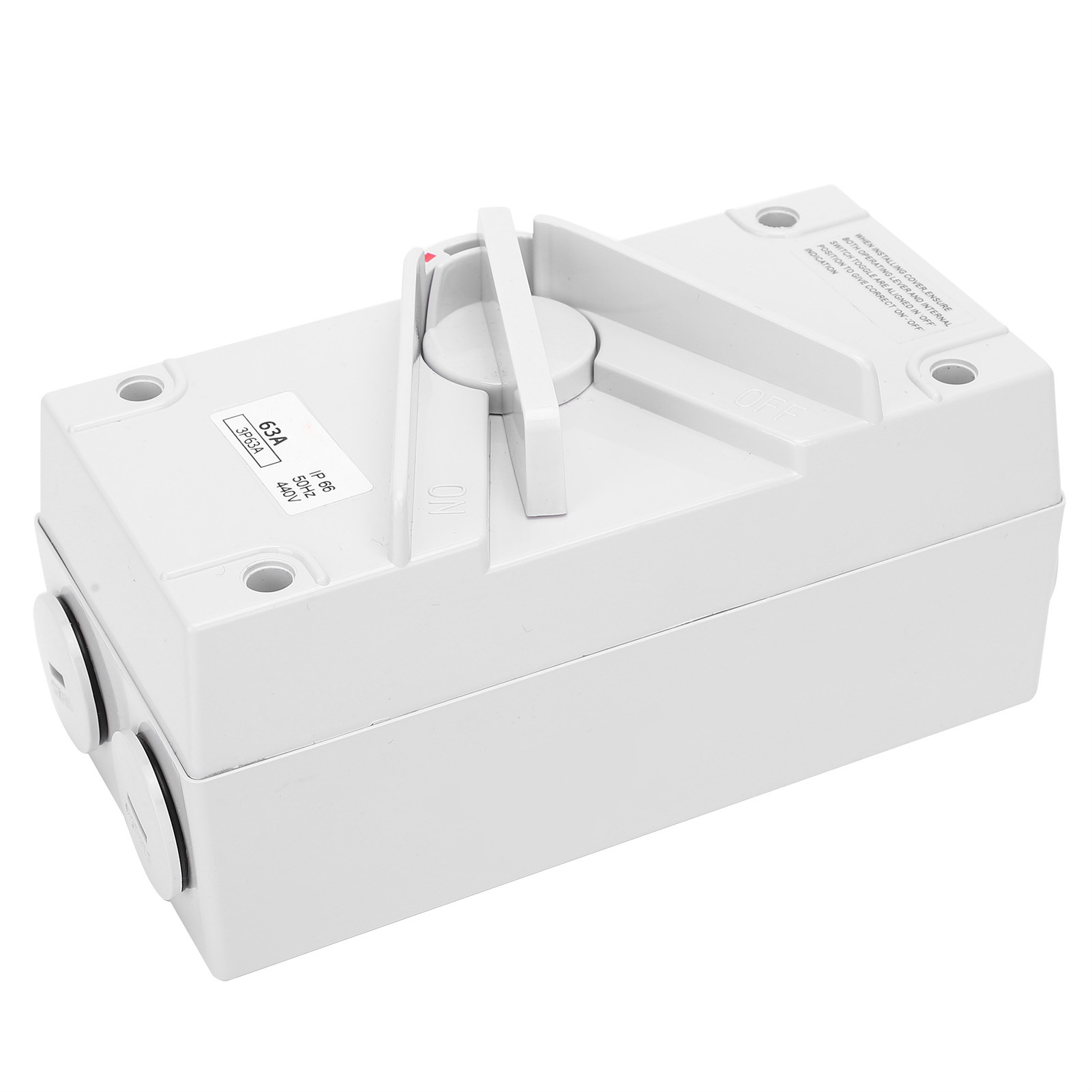 3-poliger Wetterfester Trennschalter, Industrietauglich, Staubdicht, Wasserdicht, Trennschalter Cf-3p63a