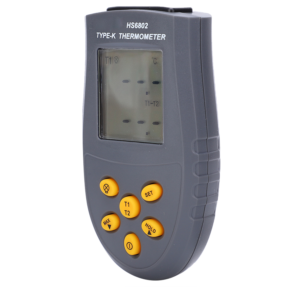 Digitales Thermometer Mit Zweikanal-lcd-anzeige, Temperaturmessgerät Hs6802