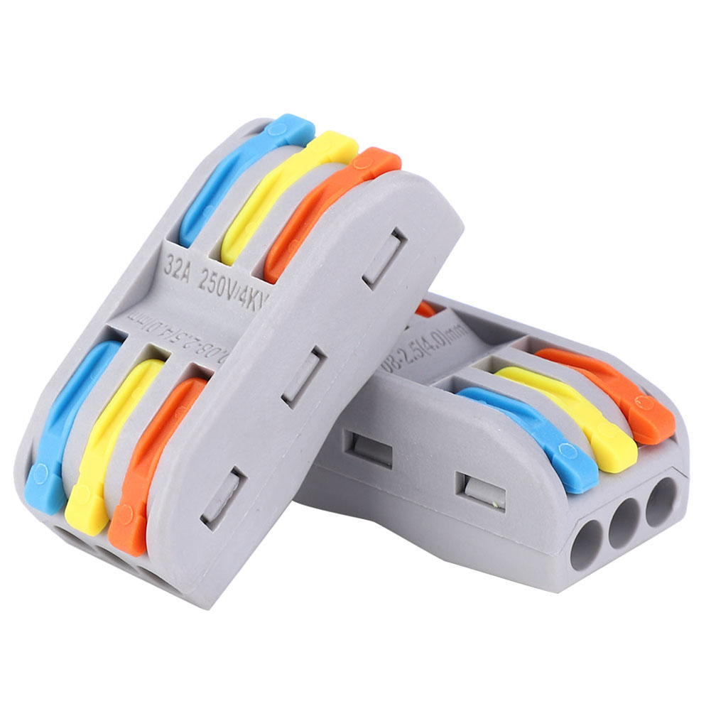 50 Stück 11–28 Awg Pct-2-3-leiter-klemmenblock, Elektrische Kabel, Schnellverbinder