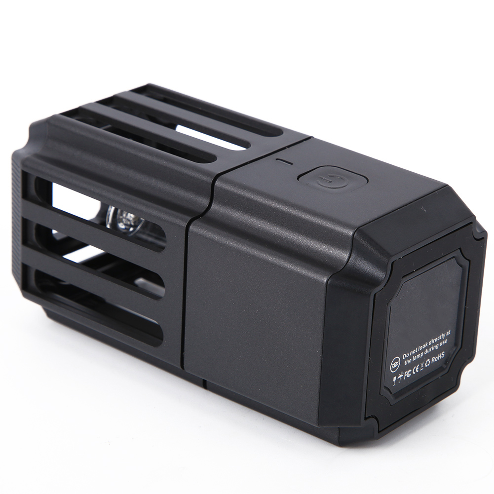 Tragbares Uv-lichtgerät, Abs-gehäuse, Schwarz, Wiederaufladbar, Integrierter Akku, 5 W, Dc 5 V/2 A, Mit Usb-kabel