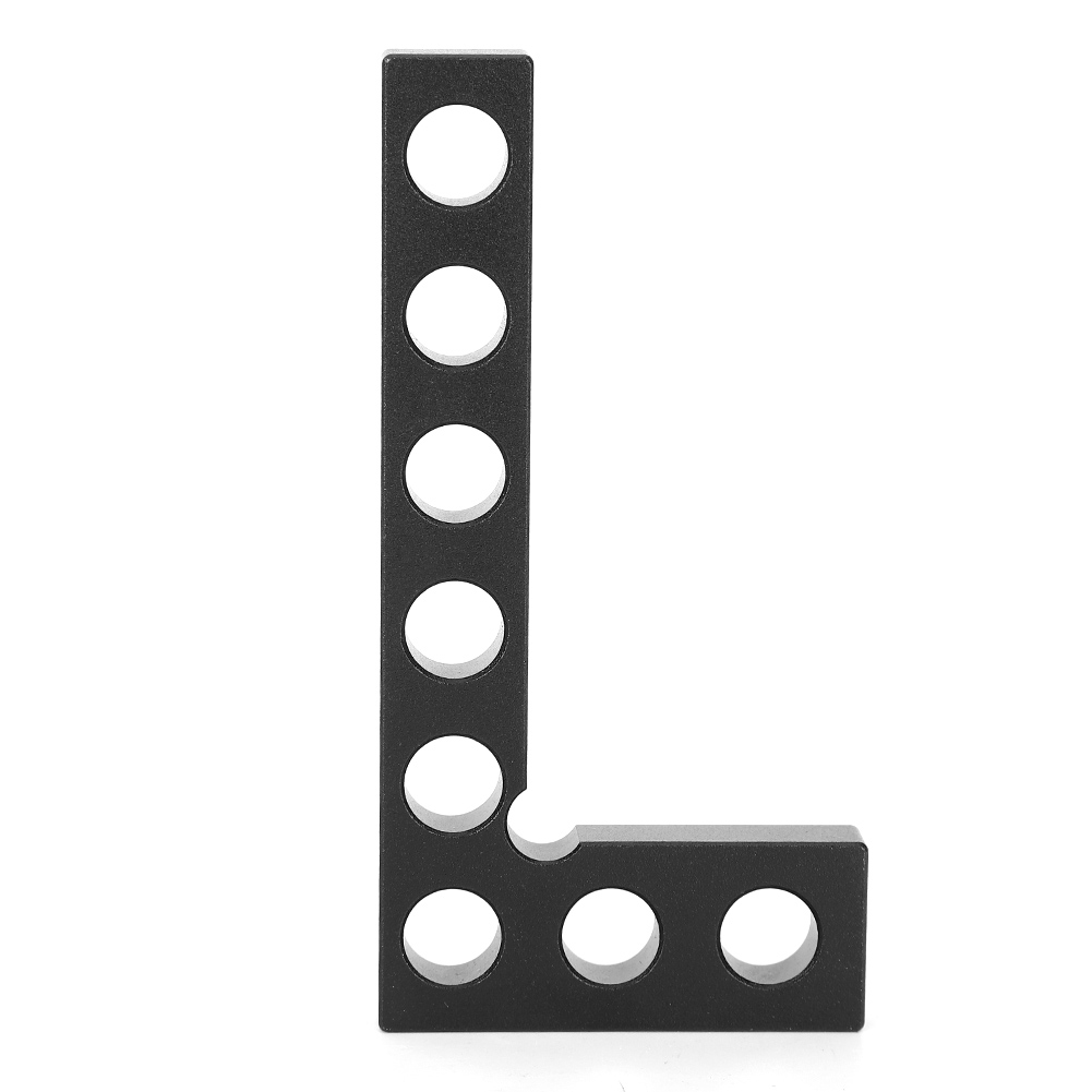 90°-positionierwinkel, Rechtwinkliges Lineal, Holzbearbeitungswerkzeug, Zolllineal 0–100 Mm, Schwarz