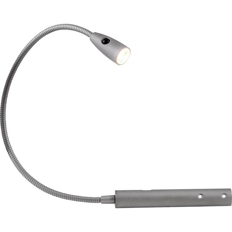 [gebraucht] B-ware Led-nachttischlampe Berta 1.5w Warmweiß Flexarm Silber Heitronic 40cm
