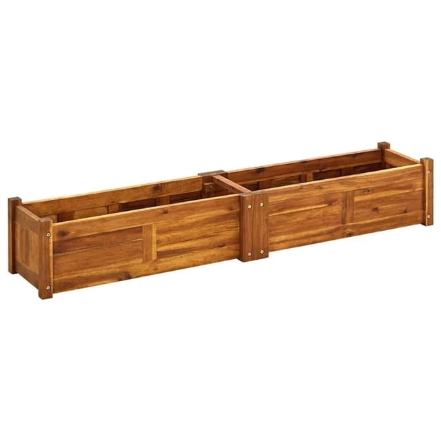 Garten-Hochbeet Akazienholz 150x30x25 cm Vidaxl