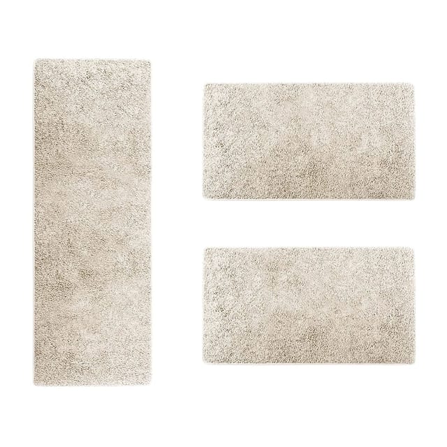 Karat - Bettumrandung Barcelona Creme 1 Läufer 67 x 250 cm + 2 Brücken 67 x 140 cm