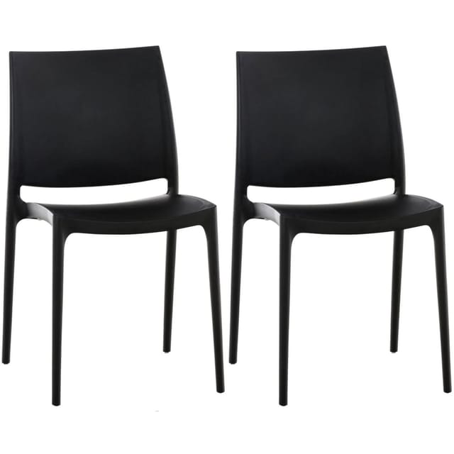 2er Set Stühle Maya schwarz