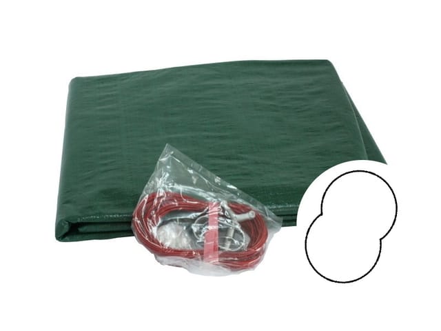Trend-pool - Winterabdeckplane Achtformbecken aus peb mit Spannschloss und Spannschnur 625 x 360 cm