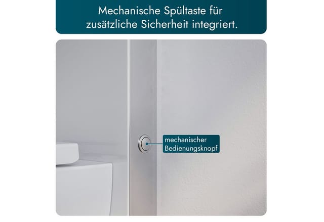 Sanitärmodul Bernstein 805S mit Sensor für Wand-WC Weiß