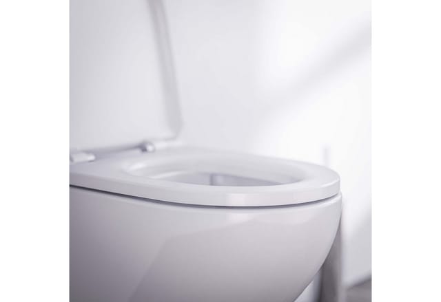 Wand-WC Bernstein E-9030 spülrandlos mit Soft-Close-Deckel Weiß glänzend