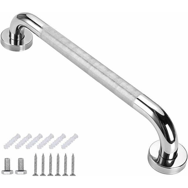 Haltegriff Für Die Badewanne Aus Edelstahl Sus 304, Stützstange, Wc-sitzerhöhung Für Erwachsene, Haltegriff Aus Edelstahl Mit Rutschfestem Griff, Badezimmer, Duschstange Mit Saugnapf (40 Cm)
