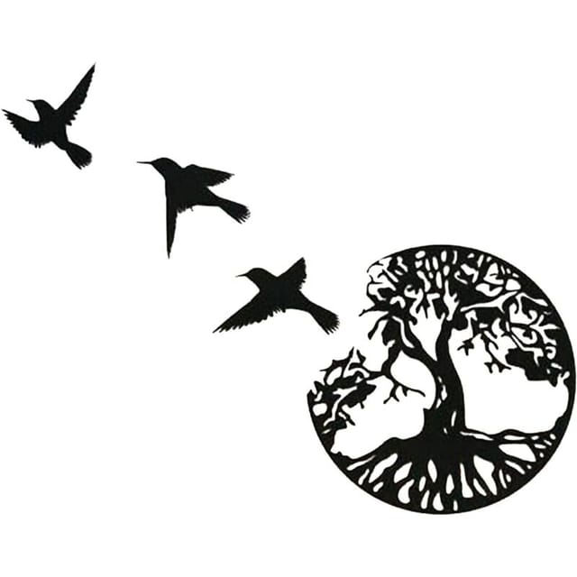 Wandkunst aus Metall, Baum des Lebens, Metallbaumschild, Wanddekoration, Wohndekoration