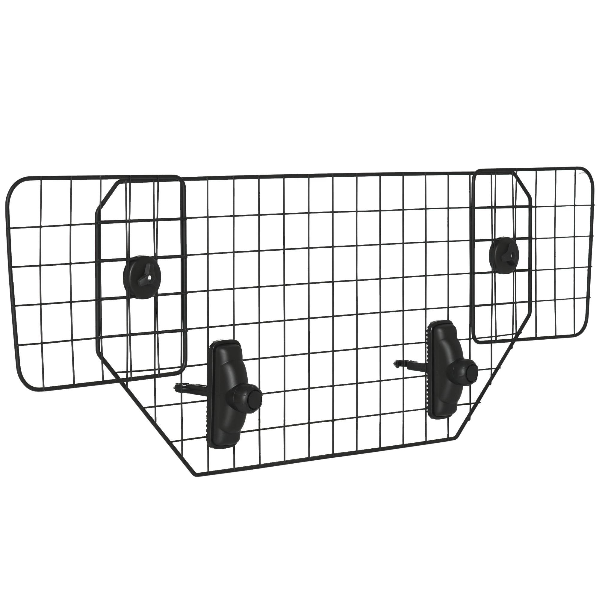 Hundegitter Auto Universal Autoschutzgitter Für Hunde Mit Stufenlos Verstellbare Breite, Trenngitter Für Kofferraum Hunde Autogitter Hundeschutzgitter Schutzgitter 90-120 X 40,5 Cm - Pawhut