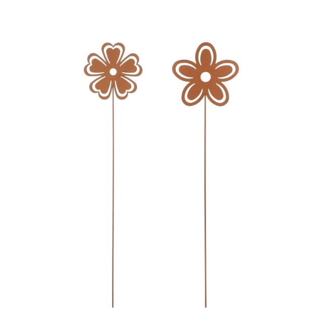 Mica Gartenstecker Blume Rost 115 cm Gartenfiguren