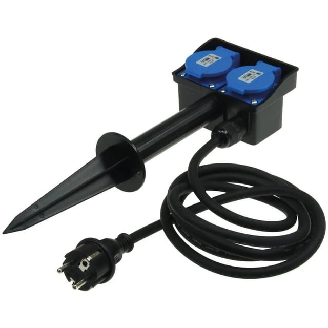 Steckdosenblock für Außen 2-fach IP44 230V