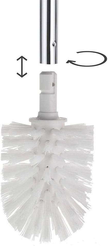 Ersatz Toiletten-Bürstenkopf, austauschbar, im 3er Set lose, 12,7x6,7cm, weiß, Original Hersteller, WC-Bürste Ersatzbürstenkopf - Keuco