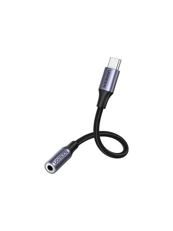 Adapter Typ-C auf 3,5mm Aux Kabel Stecker Klinke für Smartphones Audio-Adapter schwarz - Ugreen