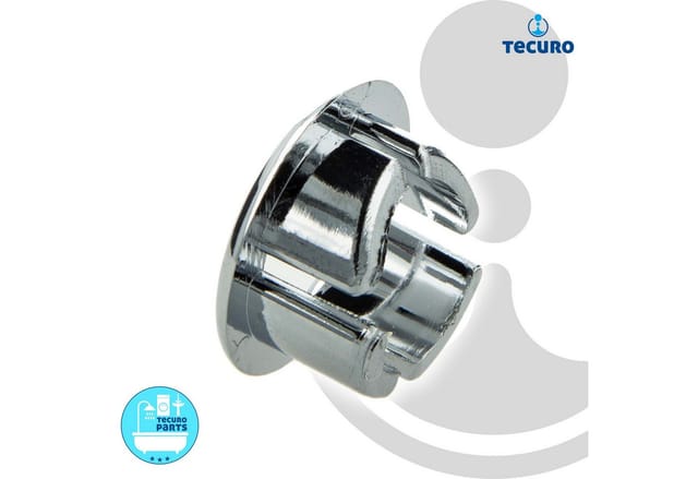 Tecuro - berlaufblende ø 19 mm Abdeckung Ring für Überlaufloch Waschbecken