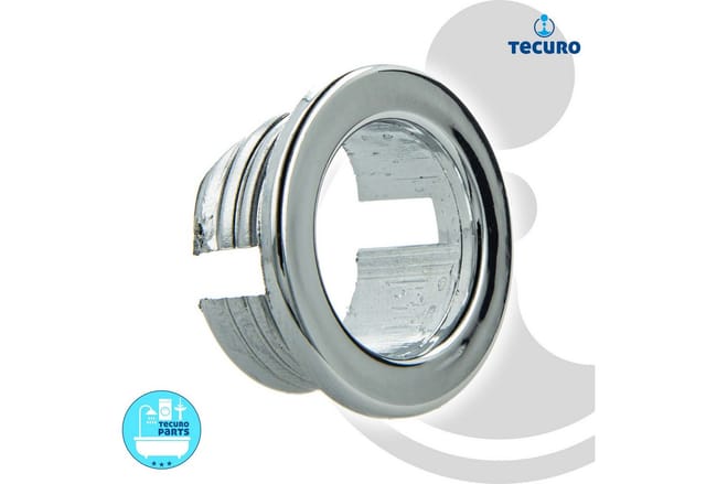 Tecuro - berlaufblende ø 24 mm Abdeckung Ring für Überlaufloch Waschbecken