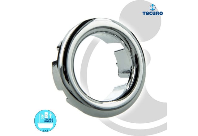 Tecuro - berlaufblende ø 28 mm Abdeckung Ring für Überlaufloch Waschbecken