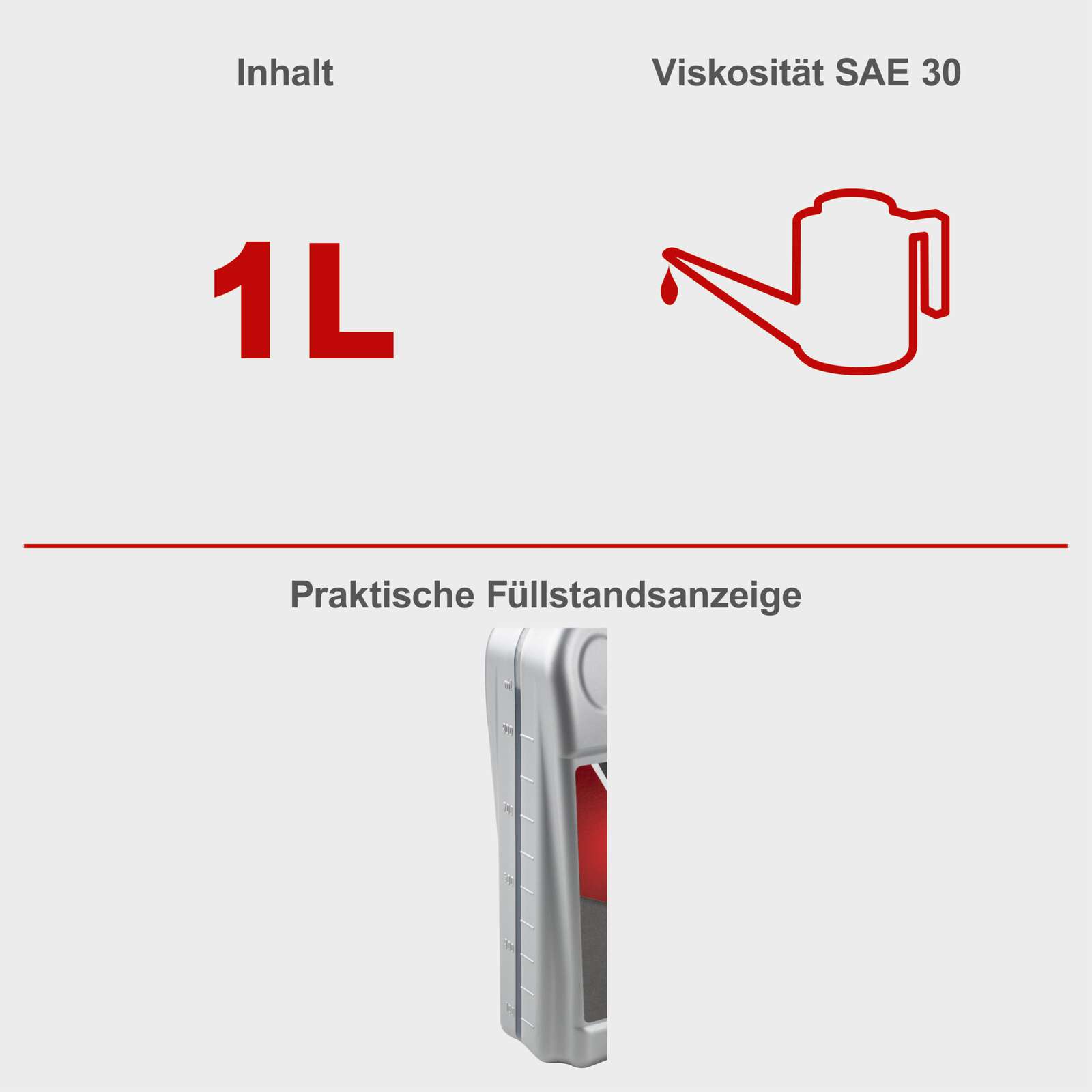 Motorenöl SAE-Klasse 30W api CF/CF-2/SF 1 Liter - Scheppach Bild 2