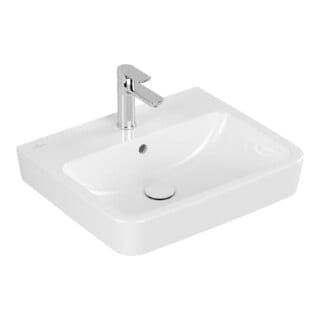 Villeroy&boch - Waschbecken O.novo 550x460mm Eckig 1 Hahnloch mit Überlauf Weiß Alpin