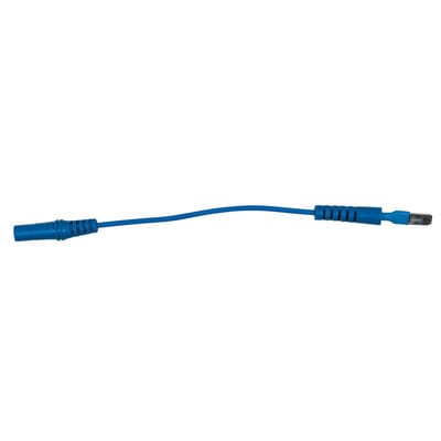 Kstools - 4,0 mm Eingangsbuchse auf 6,0 mm Prüfadapterstecker flach (blau)