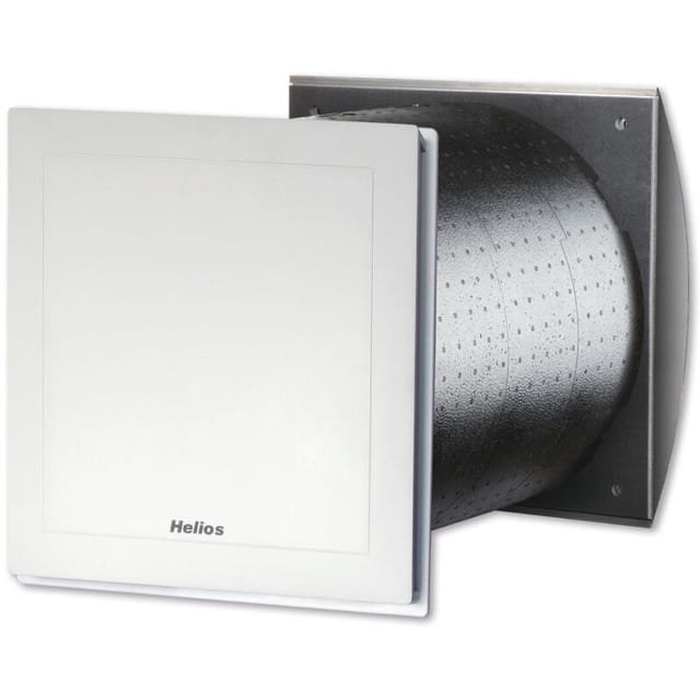 Helios KWL 60 RS Rohbauset bestehend aus Wandhülse, Bauschutzdeckel, Außenfassade inkl. Abtropfblech, Edelstahlaußenfassade
