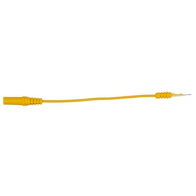 Kstools - 4,0 mm Eingangsbuchse auf 0,8 mm Prüfadapterstecker flach (gelb)