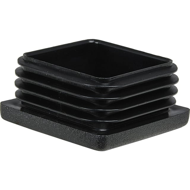 No Brand - Lamellenstopfen rechteckig 30x25 mm Wandstärke 0,8 - 3 mm Kunststoff schwarz