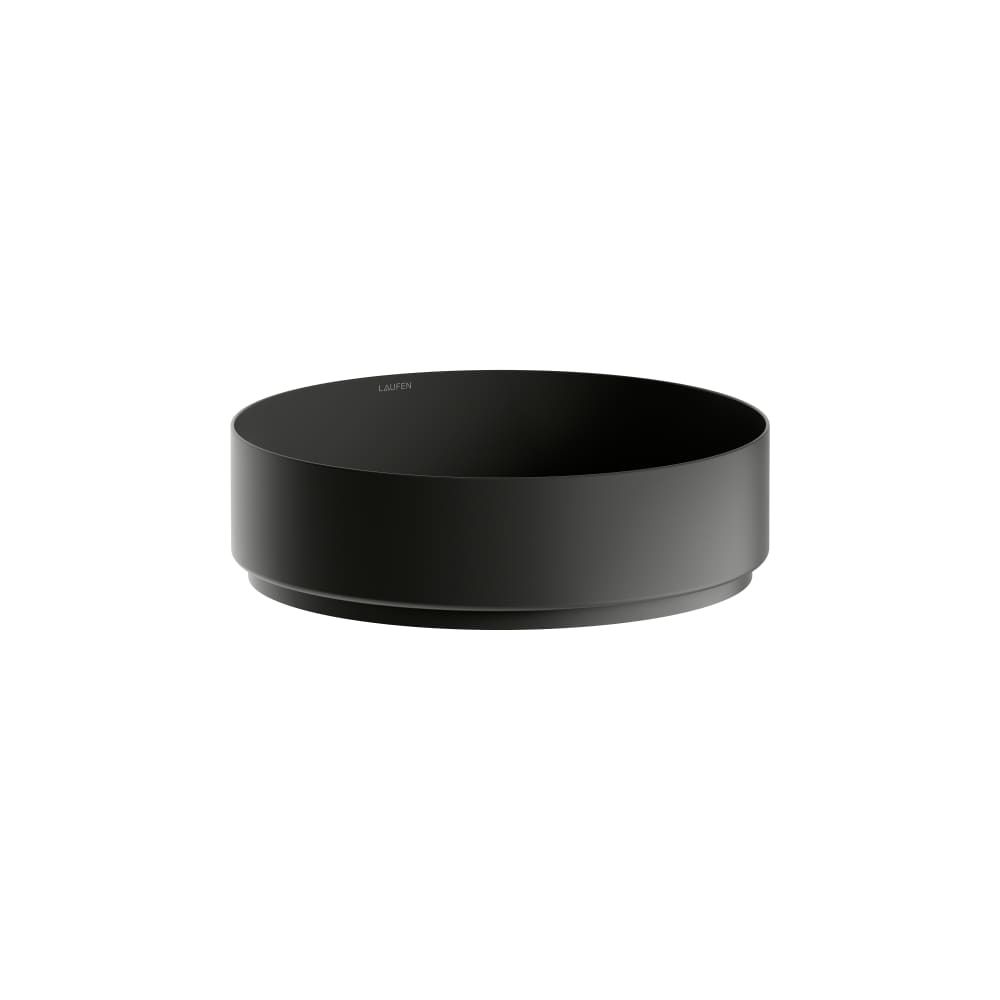 Laufen Waschtisch-schale Unisono 400x400x116mm, Rund, Ohne Hahnloch Und Überlauf, Schwarz Matt