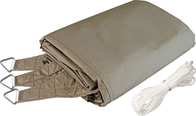 Windhager - Sonnensegel Cannes 4x4x4m taupe Sonnenschutz UV-Schutz 50+ Sonnendach