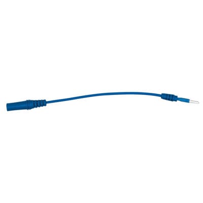 Kstools - 4,0 mm Eingangsbuchse auf 2,5 mm Prüfadapterstecker flach (blau)