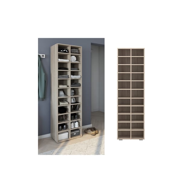 Bergstroem - Schuhschrank Paris, Sonoma, 52.4 x 183.3 cm 22 Fächer, Vicco