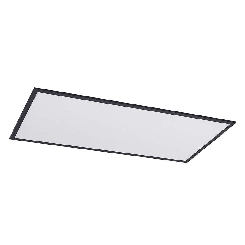 [gebraucht] B-ware Lindby Deckenleuchte Nelios Led Lampe Leuchte Schwarz 120x60cm 4000k Ip20 72w