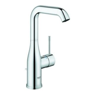 Essence 1-Loch-Einhand-Waschtischbatterie L-Size, Chrom, Zugstangen-Garnitur, schwenkbarer Auslauf, 5,7l/min - Grohe